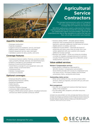 Agricultural Service Contractors Sell Sheet